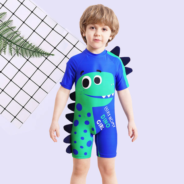 Dinosaur Print One Piece Boys Swimsuit