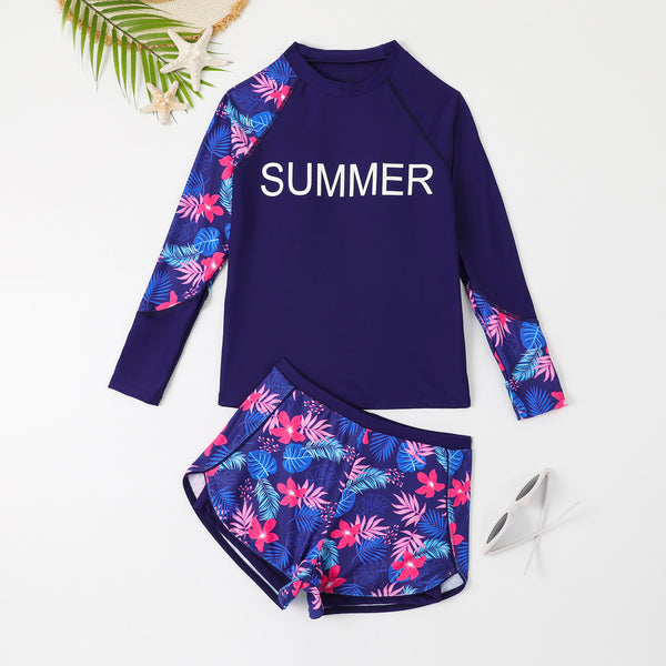 2024 New Printed Teen Girls Swimwear