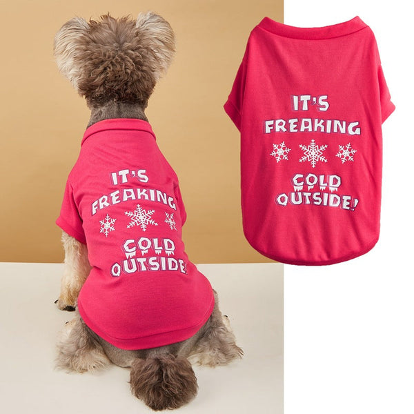 Christmas Style Pet Cartoon Printed T-Shirt