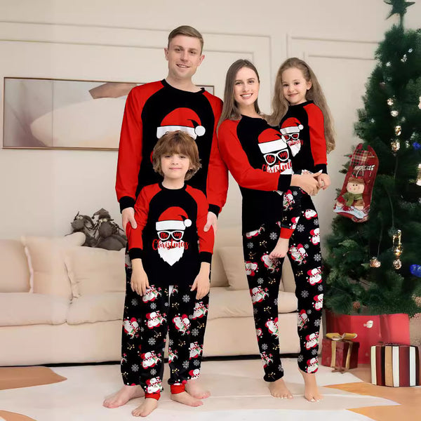 Family Matching Santa Printed Family Pajama Sets