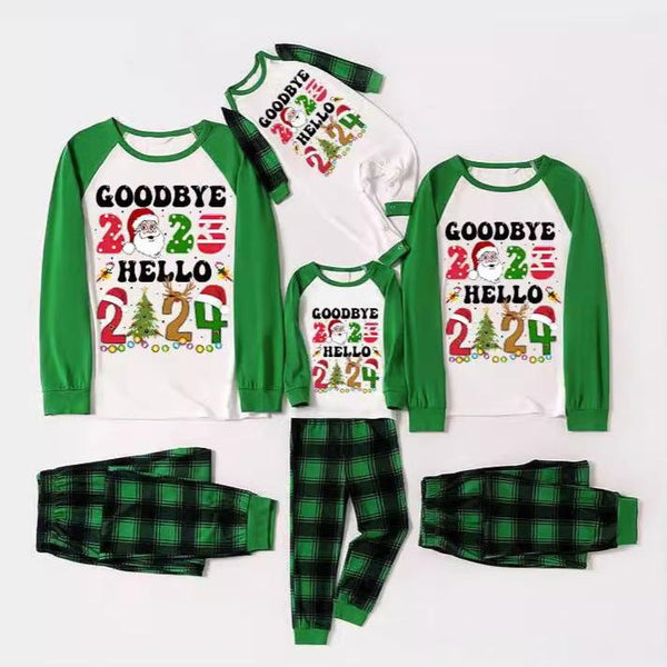 Green Plaid Christmas Pajamas Family Pajama Set