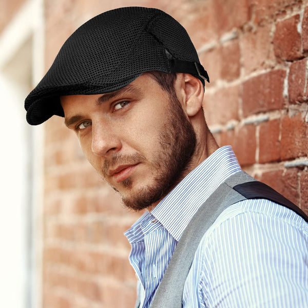 Mesh Breathable Adjustable Beret Cap