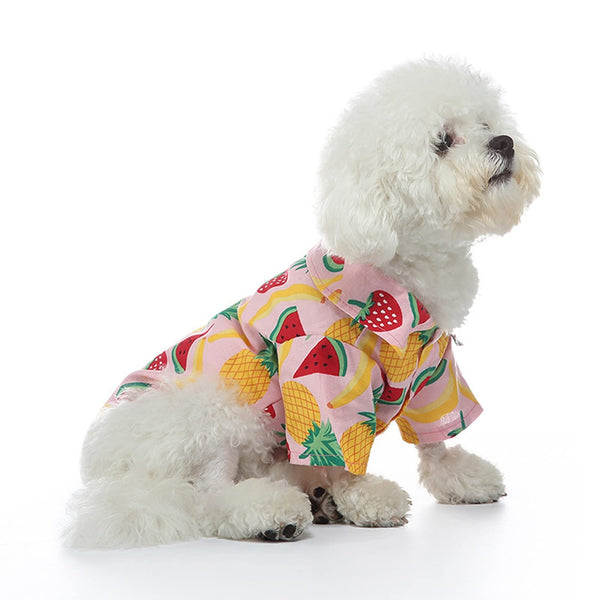 Hawaiian Dog Shirts Pet Summer T Shirts