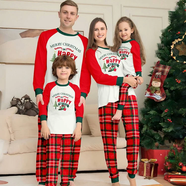 Christmas Tree Printed Family Matching Christmas Pajamas Sets