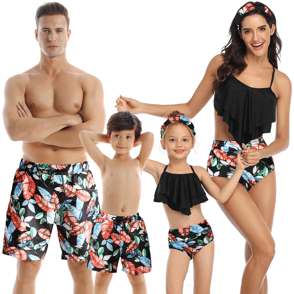 Family Matching Ruffled Two piece Swimsuits