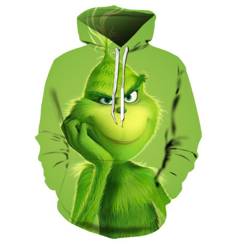 Inspired by Grinch Anime 3D Hoodie for Men – Minimewear