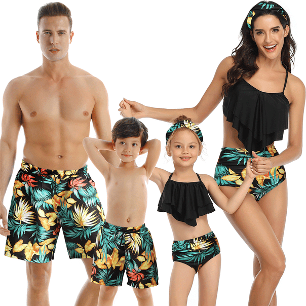 Family Matching Ruffled Two piece Swimsuits