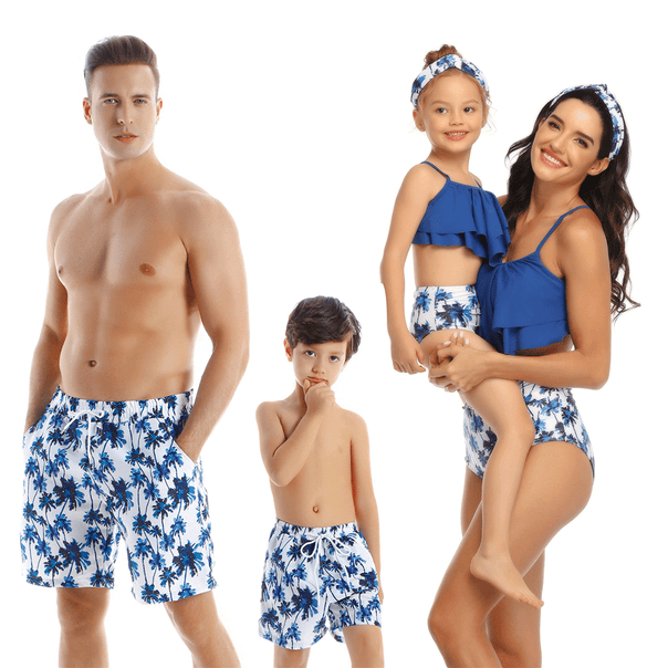 Family Matching Ruffled Two piece Swimsuits