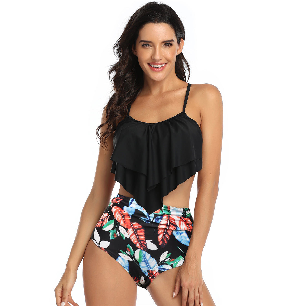 Family Matching Ruffled Two piece Swimsuits