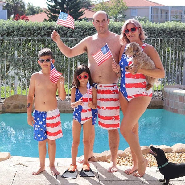 Family Matching One Piece Bathing Beach Wear