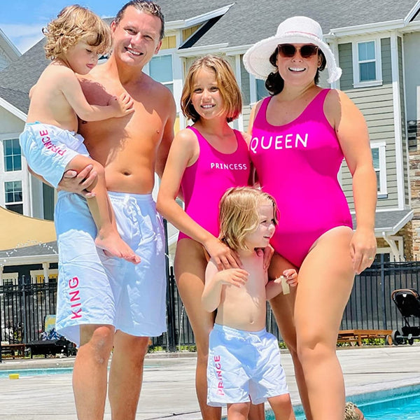 Family Matching One Piece Bathing Beach Wear
