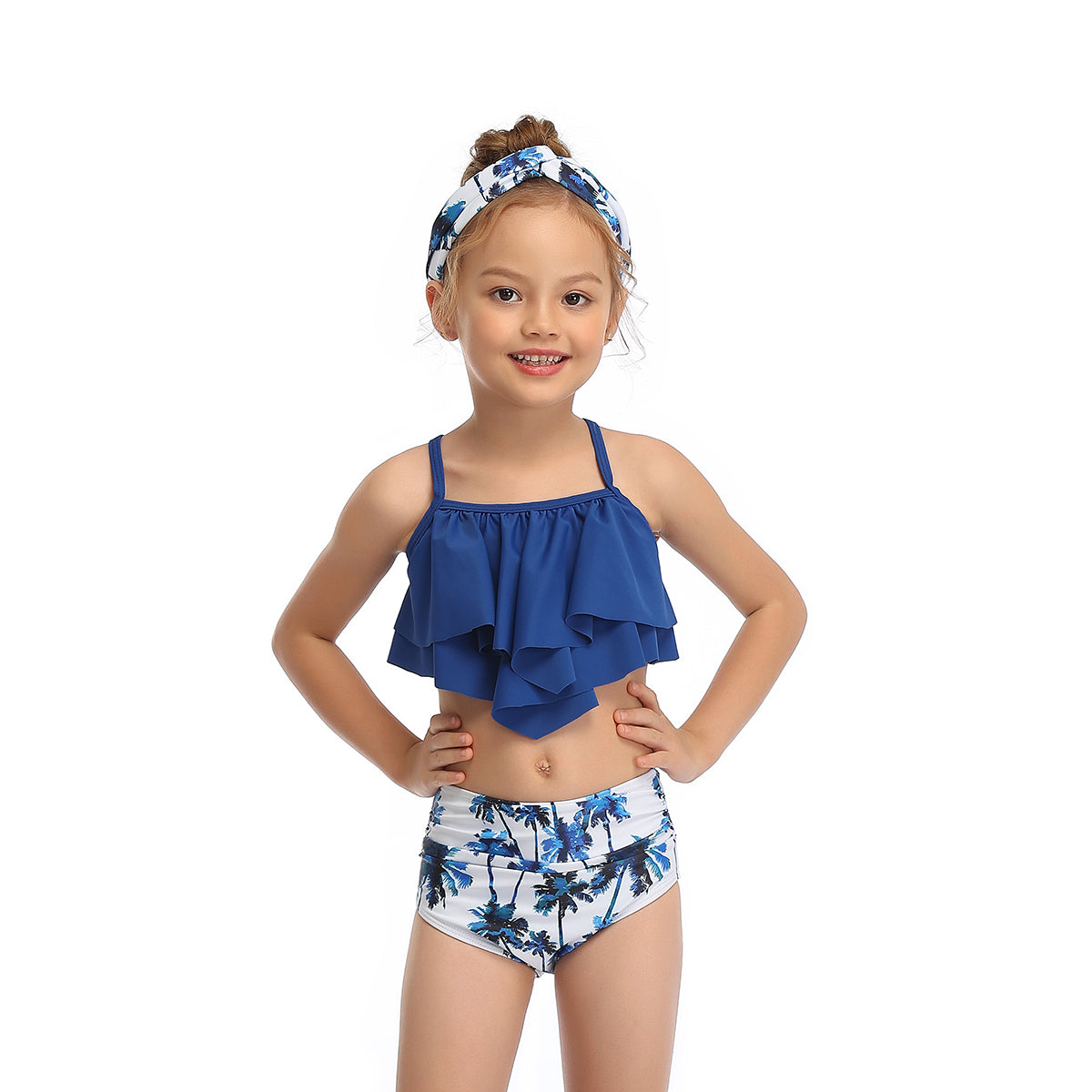 Family Matching Ruffled Two piece Swimsuits