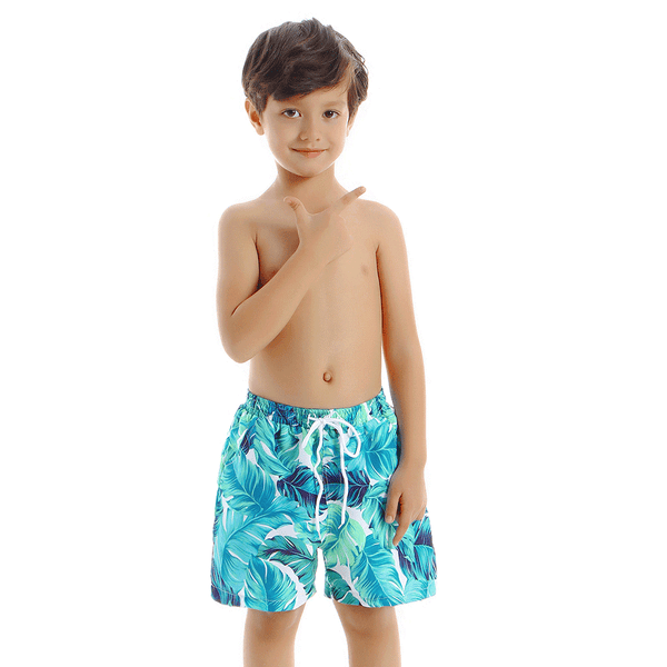 Floral Printed Seaside Beachshorts Boy Swimwear