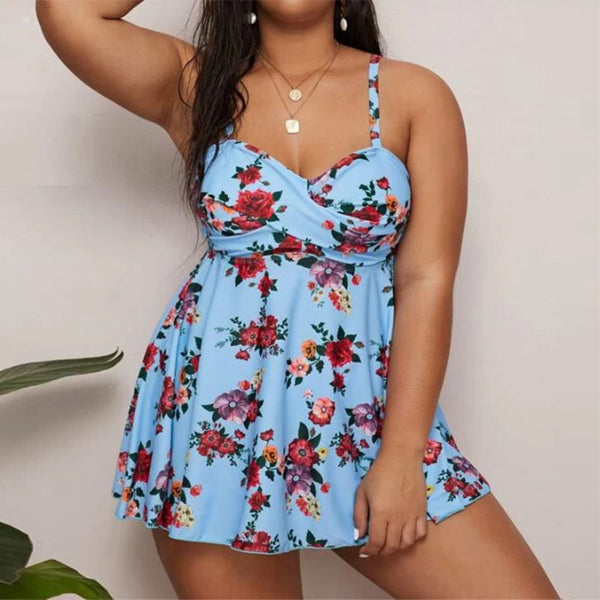 Plus Size String Backless One Piece Swimsuit