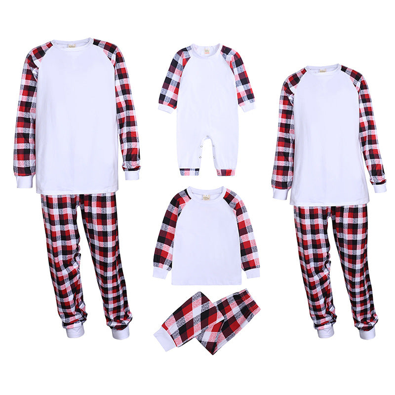 Family Matching White Plaid Family Look Pajama Set – Minimewear