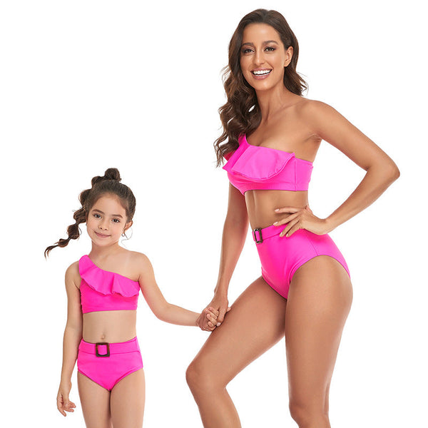 Mommy and Me Swimsuit Camo Trendy Bikini Set 2 Pieces Bathing Suit Kids  Thong Swimwear OEM - China Swimming Suits and Swimwear price