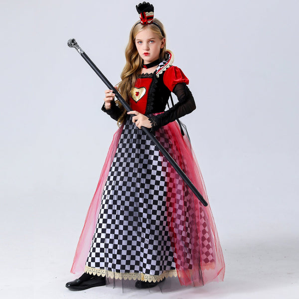 Ravishing Queen of Hearts Girls Costume