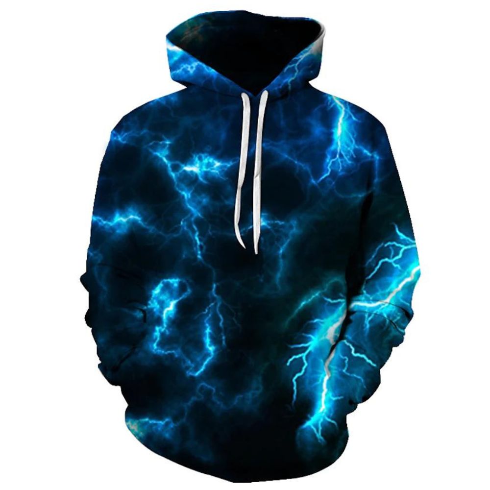 3D Graphic Printed Hoodies Lightning – Minimewear