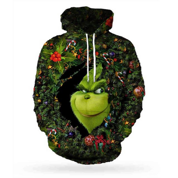 Inspired by The Grinch Cosplay Graphic Hoodie