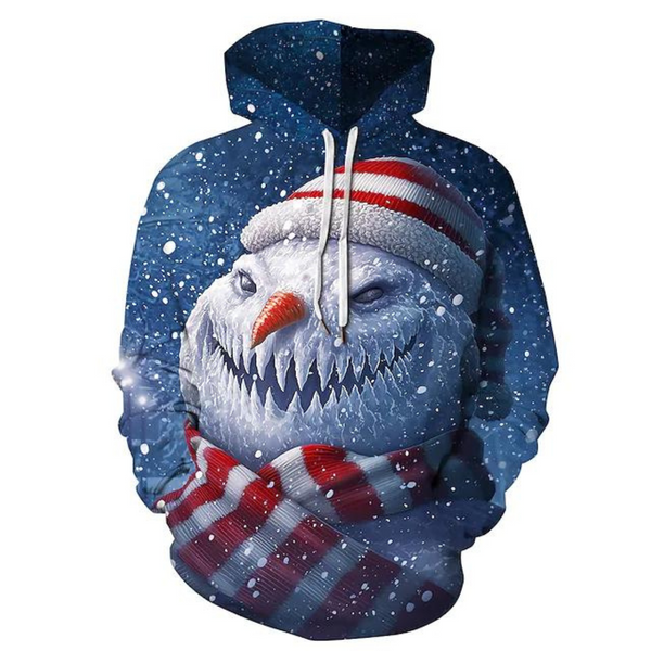 Inspired by Christmas Santa Claus Grinch Snowman Anime Hoodie