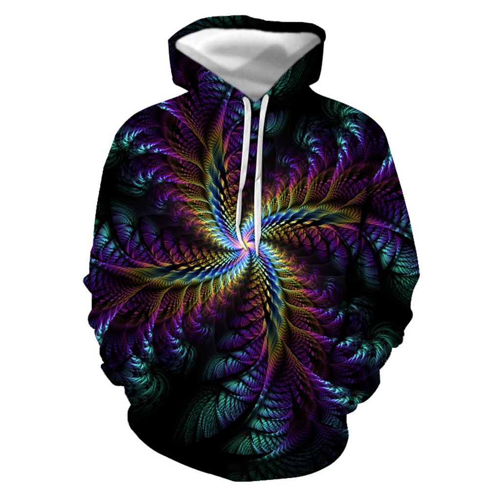 3D Graphic Printed Hoodies Colorful Leaf – Minimewear