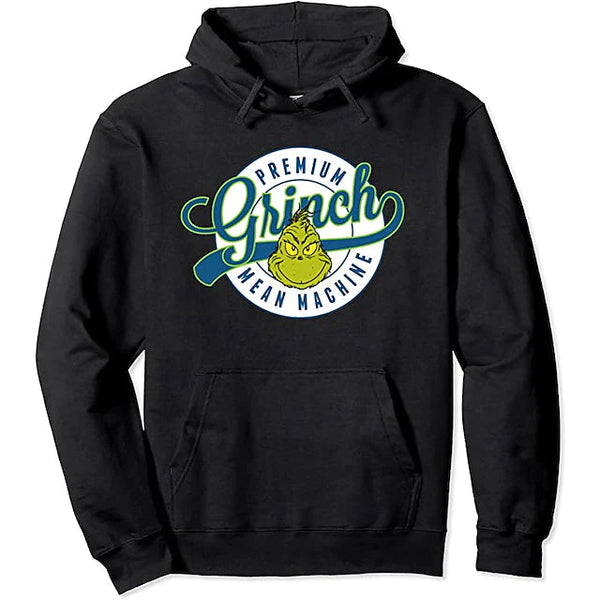Inspired by How the Grinch Stole Christmas Grinch Black White Hoodie