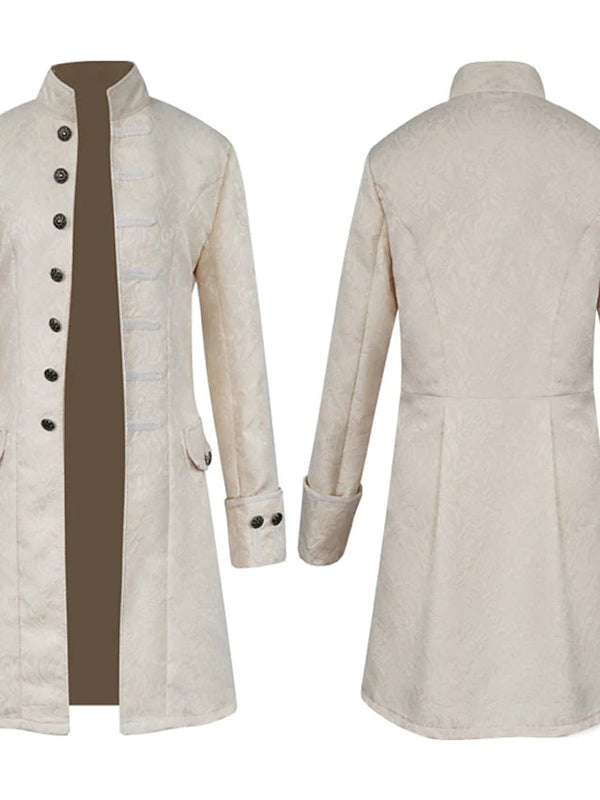 Plague Doctor Retro Vintage Medieval Royal Style Men's Coat